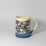 Silkscreen Mug w/ Herring by Eastwood Pottery