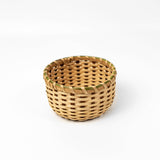 Basket in Black Ash w/ Sweetgrass and Brown-dyed Spores by Jackie Van Dijk