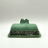 Rectangular Butter Dish w/ Cityscape by Maru Pottery