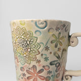 Handbuilt Mug in Multicolour by Moss Hill Pottery