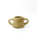 Japonesque Two-Handled Espresso Cup in Olive by MNO Clay