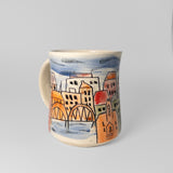 Espresso Cup w/ Cityscape in Watercolour by Maru Pottery