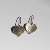 Silver Popal Leaf Earrings by Five Crows Silver