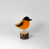 Baltimore Oriole on Perch by The Glass Bakery