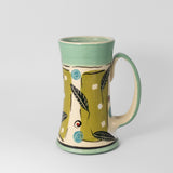 Leaf Mug in Aqua by Keffer Pottery