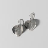 Popal Leaf Earrings in Silver by Five Crows Silver