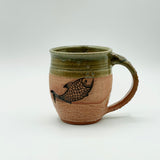 Mug w/ Fish by Tim Isaac Pottery