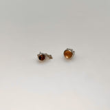 Mismatched Citrine & Tiger’s Eye Studs by Jeneca Klausen