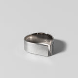 Flat Top Ring in Silver by Five Crows Silver