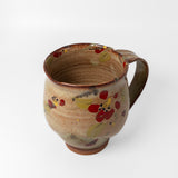 Enameled Mug in Tsubaki by Hazama Pottery