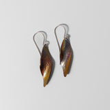 Leaf Earrings in Copper by Five Crow Silver