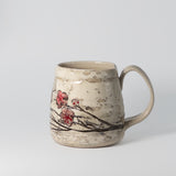 Mug w/ Cherry Blossom by Button Pottery