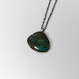 Pendant w/ Chrysocolla by Five Crows Silver