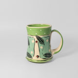 Leaf Mug in Green by Keffer Pottery