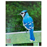 “Jay on a Railing I” by Donna Rawlins Sharpe