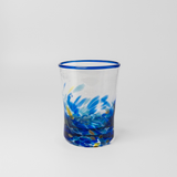 Drinking Glass in Wild Eyes Bright Blue by Glass Roots
