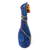 Tall Felted 'Kintsugi'-style Vessel in Blue by Helen Rowlands