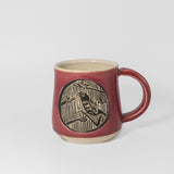 Mug w/ Aesop’s Fables in Red by Maru Pottery