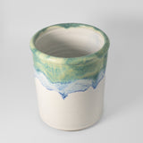 Utensil Holder in Ocean Waves by Greig Pottery