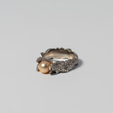 “Strange Attraction” Ring in Peach by Melissa Morrison Jewellery