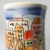 Espresso Cup w/ Cityscape in Watercolour by Maru Pottery