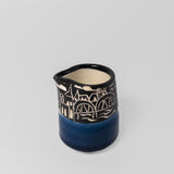 Mini Creamer w/ Cityscape in Cobalt Blue by Maru Pottery