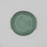 Round Baker in Aqua by Poterie Ginette Arsenault