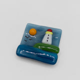 Lighthouse Magnet by School Street Studio Glass