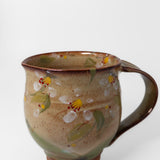 Enameled Mug in White Cherry by Hazama Pottery