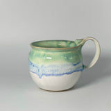 Soup Mug in Ocean Waves by Greig Pottery