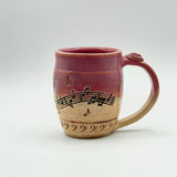 Mug w/ Music Note by Tim Isaac Pottery