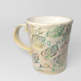 Handbuilt Mug in Multicolour by Moss Hill Pottery