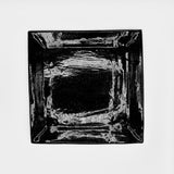 Square Plate in Black by Kaeli Cook Pottery