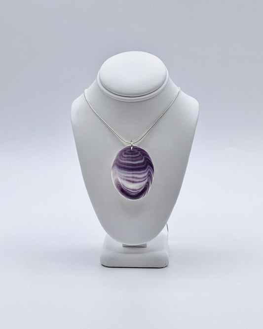 Oval Pendant by Wildabout Wampum