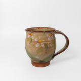 Enameled Mug in White Cherry by Hazama Pottery