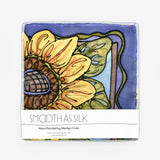 Gutta Scarf w/ Sunflower by Smooth As Silk