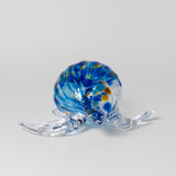 Sea Turtle in Wild Eyes Bright Blue by Glass Roots