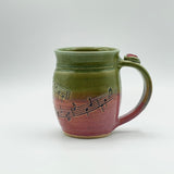 Mug w/ Music Note by Tim Isaac Pottery