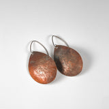 Copper Teardrop Earrings by Five Crows Silver