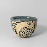 Porcelain Fish Teacup by Tim Isaac Pottery