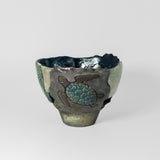 Raku Turtle Bowl by Tim Isaac Pottery