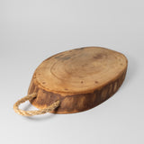 Tree Limb Cutting Board w/ Rope Handle in Aged Elm by Wildside Designs