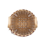 "Bean Pot Basket" square base in Black Ash & Red Osier Dogwood #107 by Jackie Van Dijk