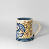 Silkscreen Mug w/ Blue Lobster by Eastwood Pottery
