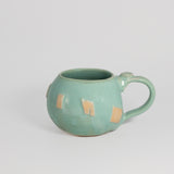 Clothesline Mug in Aqua by Poterie Ginette Arsenault