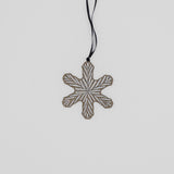 Snowflake Ornament in White by Gena Denning Pottery