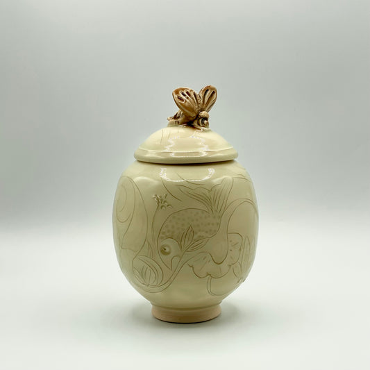 Covered Jar by Juggler’s Cove Pottery