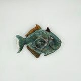 Raku Triggerfish Dish by Tim Isaac Pottery