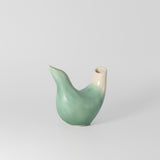 Bird Vase in Jade by Rachel De Condé Ceramics