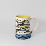 Silkscreen Mug w/ Mackerel by Eastwood Pottery